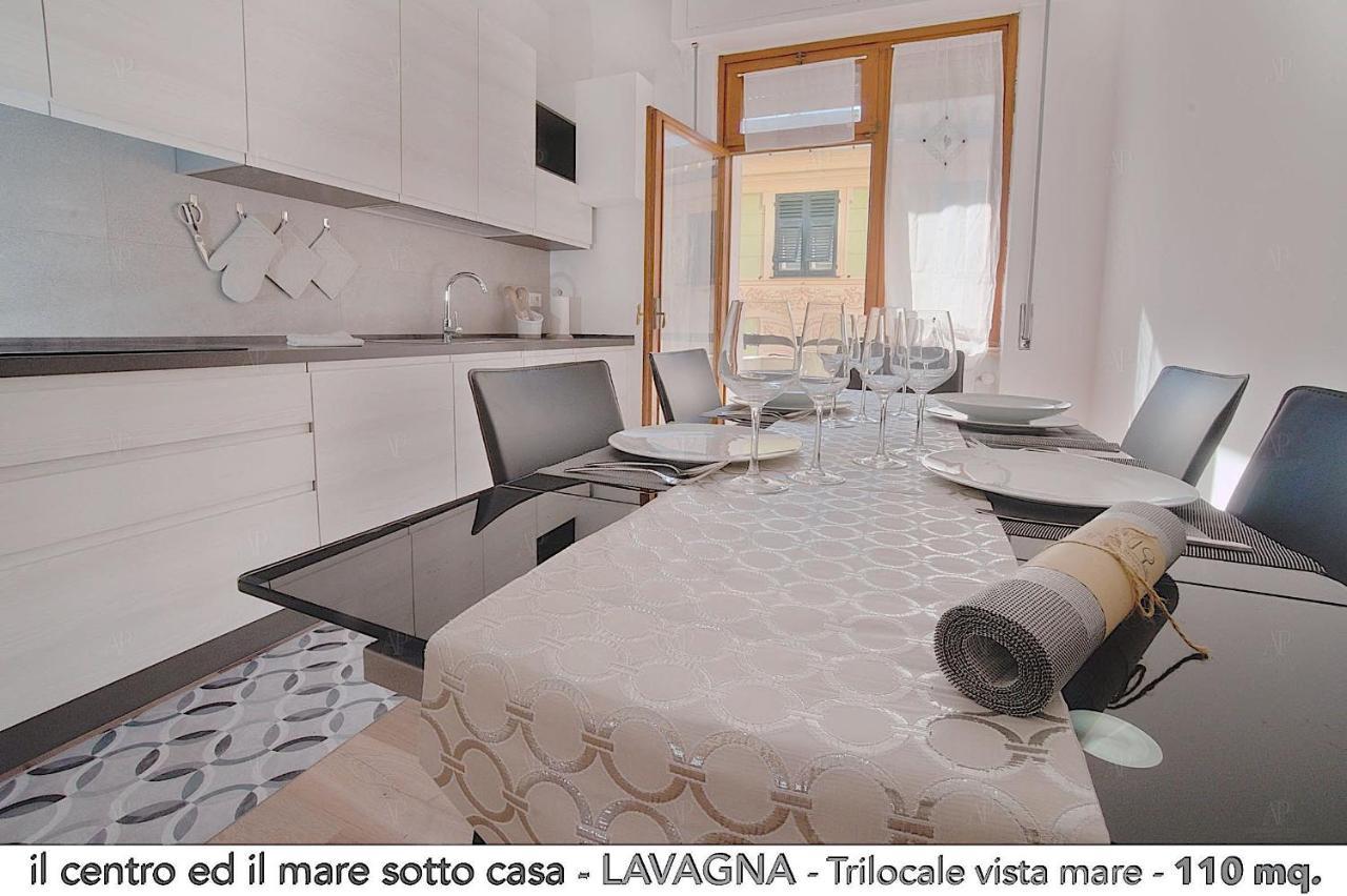 Il Centro Ed Il Mare Sotto Casa Leilighet Lavagna Eksteriør bilde
